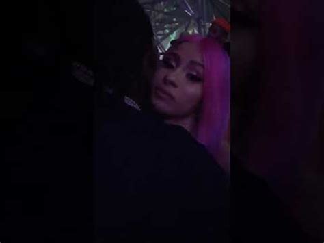 cardi b kiss women|cardi b tongue out.